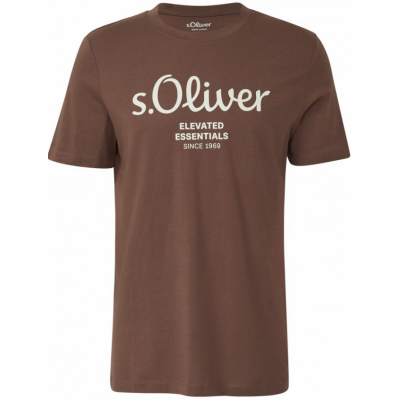 S.Oliver Ανδρικό Κοντομάνικο T-Shirt Καφέ 2139909-89D1 S.Oliver Ανδρικό Κοντομάνικο T-Shirt Καφέ 2139909-89D1