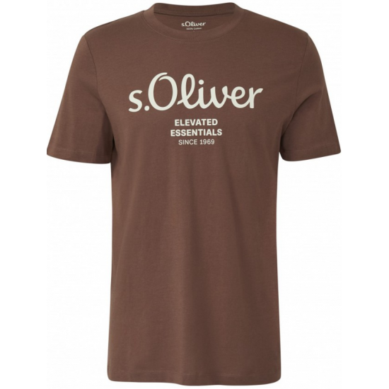 S.Oliver Ανδρικό Κοντομάνικο T-Shirt Καφέ 2139909-89D1 S.Oliver Ανδρικό Κοντομάνικο T-Shirt Καφέ 2139909-89D1