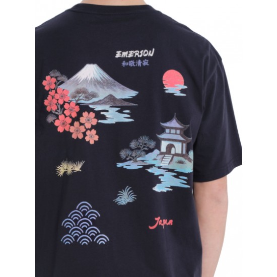 Emerson JAPAN ΑΝΔΡΙΚΟ ΚΟΝΤΟΜΑΝΙΚΟ T-SHIRT 261.EM33.50 D.navy Emerson JAPAN ΑΝΔΡΙΚΟ ΚΟΝΤΟΜΑΝΙΚΟ T-SHIRT 261.EM33.50 D.navy