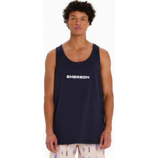 Emerson ΑΝΔΡΙΚΗ ΑΜΑΝΙΚΗ ΜΠΛΟΥΖΑ ΜΕ ΛΟΓΟΤΥΠΟ 261.EM37.09 purple blue