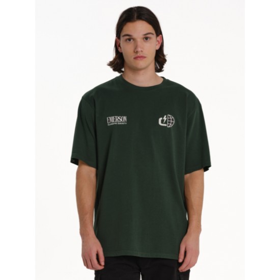 Emerson CLIMBING SOCIETY ΑΝΔΡΙΚΟ ΚΟΝΤΟΜΑΝΙΚΟ T-SHIRT 261.EM33.26 forest green Emerson CLIMBING SOCIETY ΑΝΔΡΙΚΟ ΚΟΝΤΟΜΑΝΙΚΟ T-SHIRT 261.EM33.26 forest green