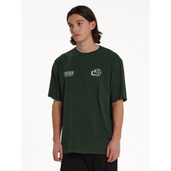Emerson CLIMBING SOCIETY ΑΝΔΡΙΚΟ ΚΟΝΤΟΜΑΝΙΚΟ T-SHIRT 261.EM33.26 forest green Emerson CLIMBING SOCIETY ΑΝΔΡΙΚΟ ΚΟΝΤΟΜΑΝΙΚΟ T-SHIRT 261.EM33.26 forest green