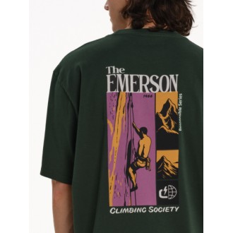Emerson CLIMBING SOCIETY ΑΝΔΡΙΚΟ ΚΟΝΤΟΜΑΝΙΚΟ T-SHIRT 261.EM33.26 forest green