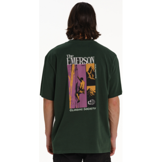 Emerson CLIMBING SOCIETY ΑΝΔΡΙΚΟ ΚΟΝΤΟΜΑΝΙΚΟ T-SHIRT 261.EM33.26 forest green Emerson CLIMBING SOCIETY ΑΝΔΡΙΚΟ ΚΟΝΤΟΜΑΝΙΚΟ T-SHIRT 261.EM33.26 forest green