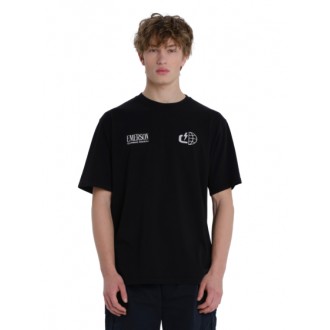 Emerson CLIMBING SOCIETY ΚΟΝΤΟΜΑΝΙΚΟ T-SHIRT 261.EM33.26 black Emerson CLIMBING SOCIETY ΚΟΝΤΟΜΑΝΙΚΟ T-SHIRT 261.EM33.26 black