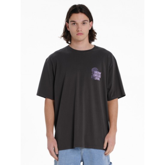 Emerson CONSCIOUS LIVIN ΑΝΔΡΙΚΟ ΚΟΝΤΟΜΑΝΙΚΟ T-SHIRT 1.EM33.55 charcoal Emerson CONSCIOUS LIVIN ΑΝΔΡΙΚΟ ΚΟΝΤΟΜΑΝΙΚΟ T-SHIRT 1.EM33.55 charcoal