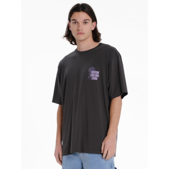 Emerson CONSCIOUS LIVIN ΑΝΔΡΙΚΟ ΚΟΝΤΟΜΑΝΙΚΟ T-SHIRT 1.EM33.55 charcoal Emerson CONSCIOUS LIVIN ΑΝΔΡΙΚΟ ΚΟΝΤΟΜΑΝΙΚΟ T-SHIRT 1.EM33.55 charcoal