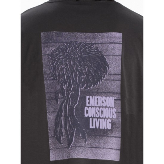 Emerson CONSCIOUS LIVIN ΑΝΔΡΙΚΟ ΚΟΝΤΟΜΑΝΙΚΟ T-SHIRT 1.EM33.55 charcoal Emerson CONSCIOUS LIVIN ΑΝΔΡΙΚΟ ΚΟΝΤΟΜΑΝΙΚΟ T-SHIRT 1.EM33.55 charcoal