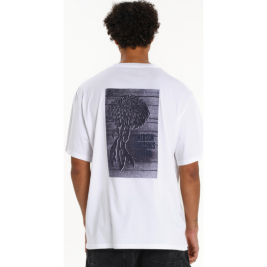 Emerson CONSCIOUS LIVIN ΑΝΔΡΙΚΟ ΚΟΝΤΟΜΑΝΙΚΟ T-SHIRT 261.EM33.55 white Emerson CONSCIOUS LIVIN ΑΝΔΡΙΚΟ ΚΟΝΤΟΜΑΝΙΚΟ T-SHIRT 261.EM33.55 white