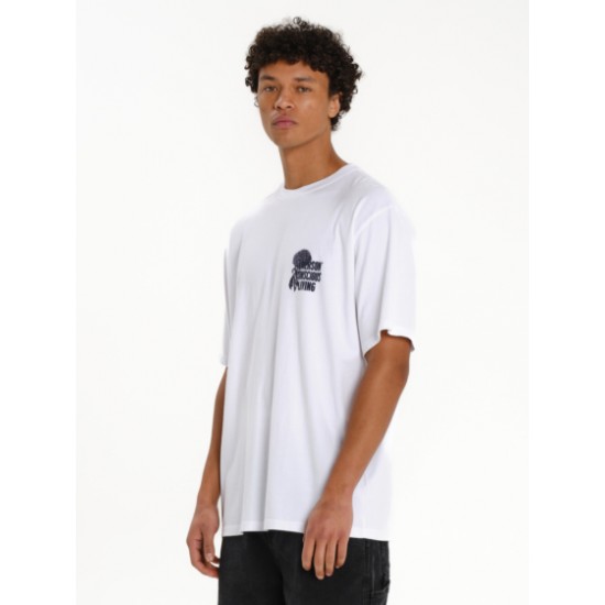 Emerson CONSCIOUS LIVIN ΑΝΔΡΙΚΟ ΚΟΝΤΟΜΑΝΙΚΟ T-SHIRT 261.EM33.55 white Emerson CONSCIOUS LIVIN ΑΝΔΡΙΚΟ ΚΟΝΤΟΜΑΝΙΚΟ T-SHIRT 261.EM33.55 white