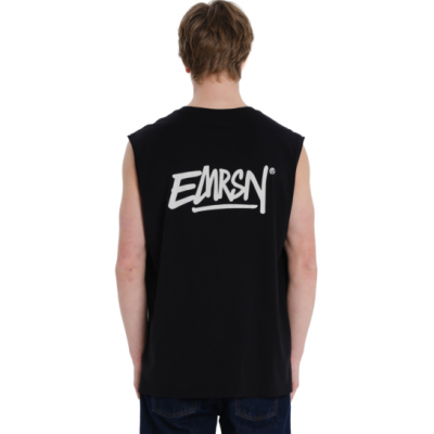Emerson  ΑΝΔΡΙΚΗ ΑΜΑΝΙΚΗ ΜΠΛΟΥΖΑ ΜΕ ΤΥΠΩΜΑ 261.EM37.24 black