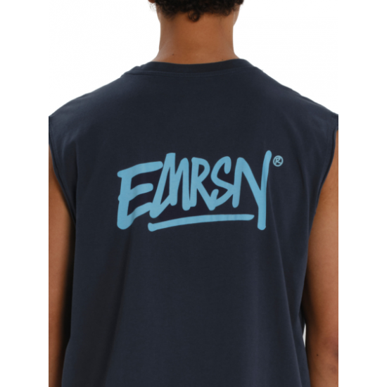 Emerson  ΑΝΔΡΙΚΗ ΑΜΑΝΙΚΗ ΜΠΛΟΥΖΑ ΜΕ ΤΥΠΩΜΑ  261.EM37.24 dusky blue