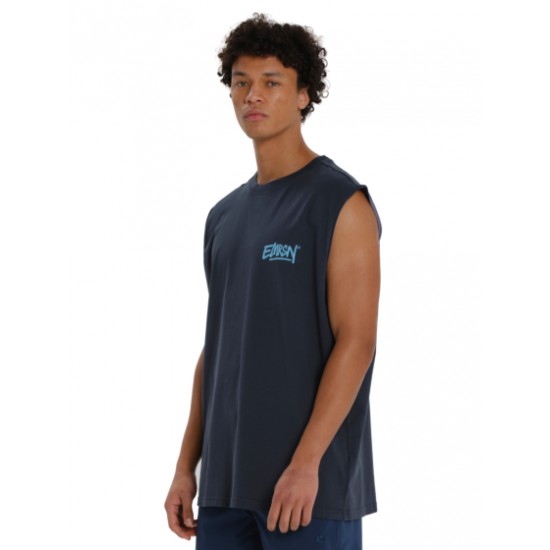 Emerson  ΑΝΔΡΙΚΗ ΑΜΑΝΙΚΗ ΜΠΛΟΥΖΑ ΜΕ ΤΥΠΩΜΑ  261.EM37.24 dusky blue