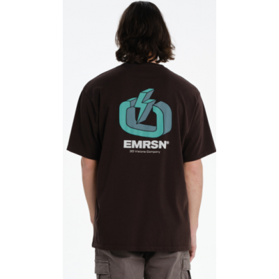 Emerson 3D VISIONS COMPANY ΑΝΔΡΙΚΟ ΚΟΝΤΟΜΑΝΙΚΟ T-SHIRT 261.EM33.08 coffee brown