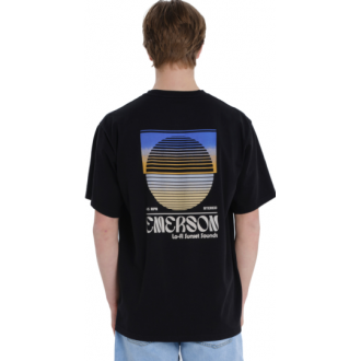Emerson LO-FI SUNSET SOUNDS ΑΝΔΡΙΚΟ ΚΟΝΤΟΜΑΝΙΚΟ T-SHIRT 261.EM33.32 black
