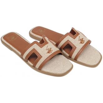 Beverly Hills Polo Club Γυναικειες παντοφλες BHW619005 - 0788 beige brown