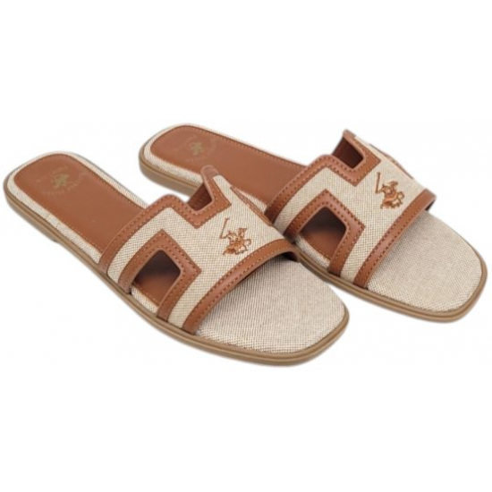 Beverly Hills Polo Club Γυναικειες παντοφλες BHW619005 - 0788 beige brown Beverly Hills Polo Club Γυναικειες παντοφλες BHW619005 - 0788 beige brown