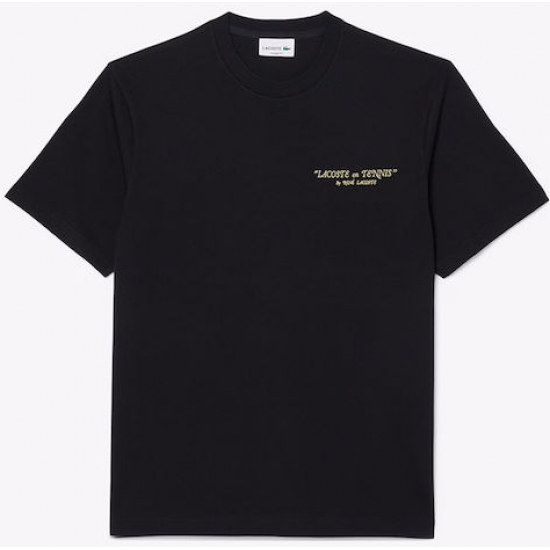 Lacoste Ανδρικό T-shirt Μαύρο TH1425 00 031 noir Lacoste Ανδρικό T-shirt Μαύρο TH1425 00 031 noir