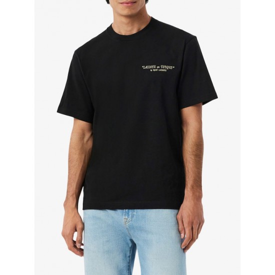 Lacoste Ανδρικό T-shirt Μαύρο TH1425 00 031 noir Lacoste Ανδρικό T-shirt Μαύρο TH1425 00 031 noir