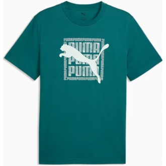 PUMA Wording T-shirt Πράσινο 691775-41