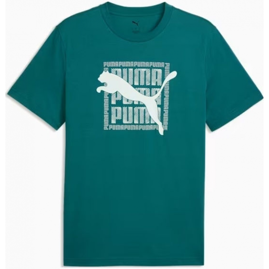 PUMA Wording T-shirt Πράσινο 691775-41