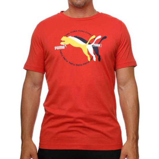 PUMA Cat T-shirt Red Fire 684826 - 15