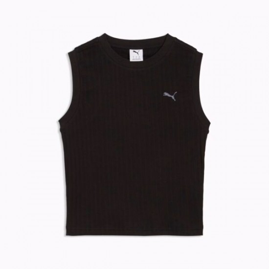 Puma Her Comfort Tank Γυναικείο Αθλητικό T-Shirt Μαύρο 691893-01 Puma Her Comfort Tank Γυναικείο Αθλητικό T-Shirt Μαύρο 691893-01