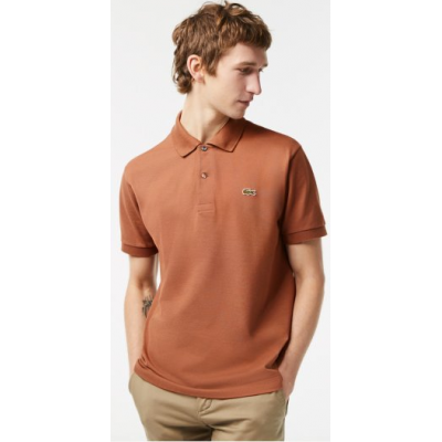 Lacoste ΜΠΛΟΥΖΑ ΚΜ POLO SS L1212 00 LFA marron clair