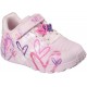 Skechers ανατομικά αθλητικά sneakers για κορίτσια σε ροζ χρώμα με καρδούλες - 314966L-LPMT Skechers ανατομικά αθλητικά sneakers για κορίτσια σε ροζ χρώμα με καρδούλες - 314966L-LPMT