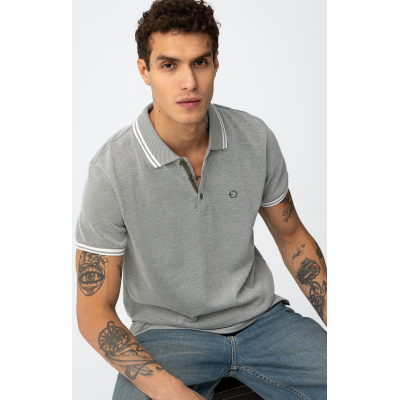 Tiffosi Polo Μπλούζα Γκρι 10064381-838 Tiffosi Polo Μπλούζα Γκρι 10064381-838