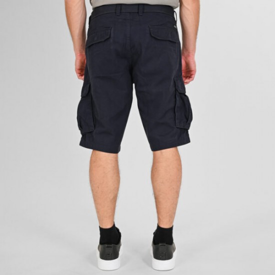 Rebase Cargo Shorts with Belt Ανδρική Βερμούδα 261RMSHO-7028 Navy blue Rebase Cargo Shorts with Belt Ανδρική Βερμούδα 261RMSHO-7028 Navy blue
