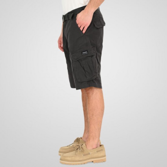 Rebase Cargo Shorts with Belt Ανδρική Βερμούδα 261RMSHO-7028 pesto Rebase Cargo Shorts with Belt Ανδρική Βερμούδα 261RMSHO-7028 pesto