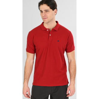 Rebase Polo Pique Aνδρική Μπλούζα 261RPS-3032 red