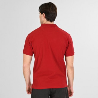 Rebase Polo Pique Aνδρική Μπλούζα 261RPS-3032 red Rebase Polo Pique Aνδρική Μπλούζα 261RPS-3032 red