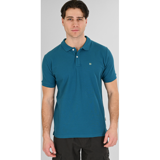 Rebase Polo Pique Aνδρική Μπλούζα 261RPS-3032 teal Rebase Polo Pique Aνδρική Μπλούζα 261RPS-3032 teal