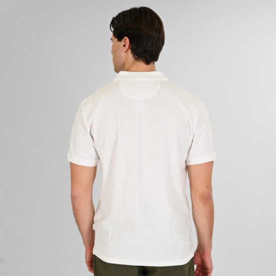 Rebase Polo Pique Aνδρική Μπλούζα 261RPS-3032 white Rebase Polo Pique Aνδρική Μπλούζα 261RPS-3032 white