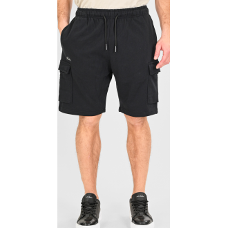 Rebase Shorts Ανδρική Cargo Βερμούδα 261RMS-6025 black