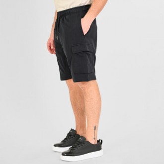 Rebase Shorts Ανδρική Cargo Βερμούδα 261RMS-6025 black Rebase Shorts Ανδρική Cargo Βερμούδα 261RMS-6025 black