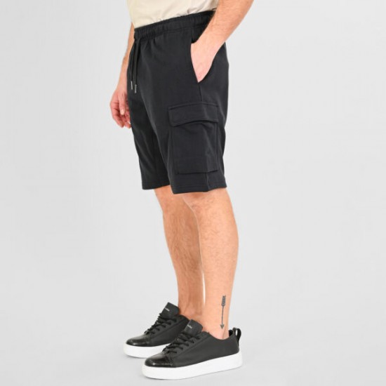 Rebase Shorts Ανδρική Cargo Βερμούδα 261RMS-6025 black