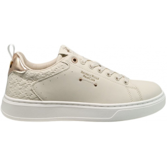 Beverly Hills Polo Club γυναικεία μπεζ sneakers με μεταλλικά στοιχεία BHW615200-0002 beige