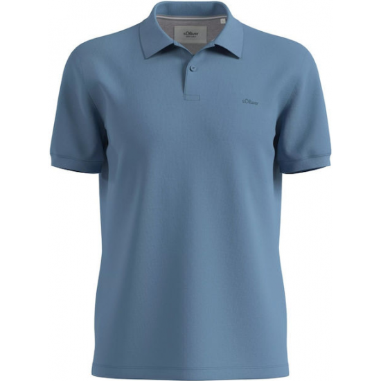 S.Oliver Polo Pique Aνδρική Μπλούζα Υπερμέγεθος 2179030-6244 S.Oliver Polo Pique Aνδρική Μπλούζα Υπερμέγεθος 2179030-6244