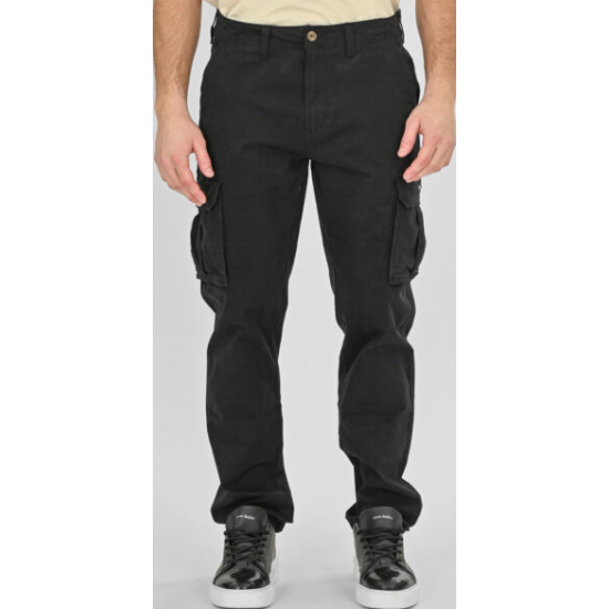 Rebase Chinos Cargo Pants 261RCCP-4086 black Rebase Chinos Cargo Pants 261RCCP-4086 black