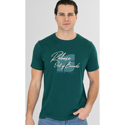 Rebase T-Shirts with High Density Print 261RTS-9089 moss green Rebase T-Shirts with High Density Print 261RTS-9089 moss green