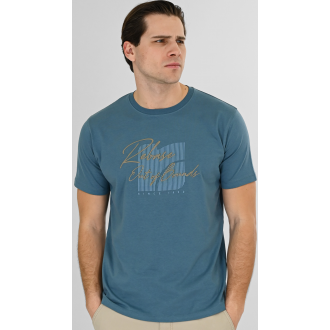 Rebase T-Shirts with High Density Print 261RTS-9089 stone blue Rebase T-Shirts with High Density Print 261RTS-9089 stone blue