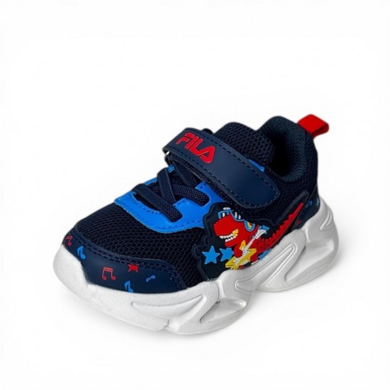 Fila Παιδικά Sneakers με Σκρατς & Φωτάκια Navy Μπλε 7BK61008-200 Fila Παιδικά Sneakers με Σκρατς & Φωτάκια Navy Μπλε 7BK61008-200