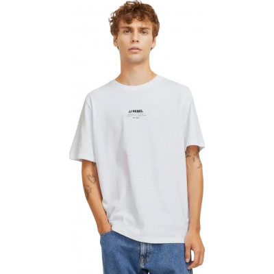 JJ Rebel Jreblino Ανδρική Κοντομάνικη Μπλούζα Λευκή 12268876-white JJ Rebel Jreblino Ανδρική Κοντομάνικη Μπλούζα Λευκή 12268876-white