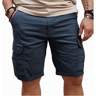 Rebase Cargo Shorts 261RMSHO-7030 old blue Rebase Cargo Shorts 261RMSHO-7030 old blue