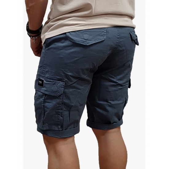 Rebase Cargo Shorts 261RMSHO-7030 old blue Rebase Cargo Shorts 261RMSHO-7030 old blue