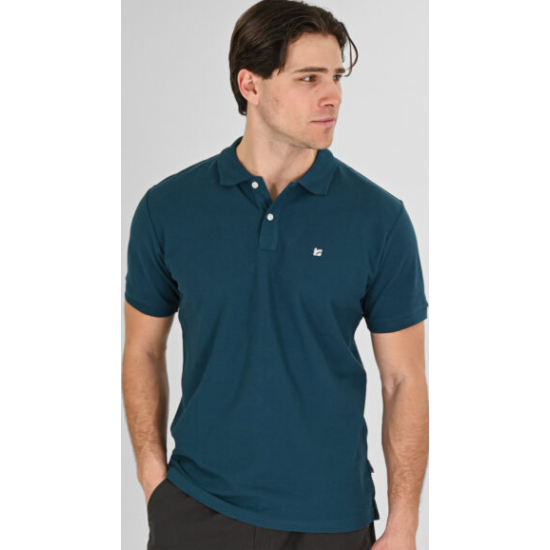 Rebase Polo Pique Ανδρική Μπλούζα 261RPS-3032 emerald Rebase Polo Pique Ανδρική Μπλούζα 261RPS-3032 emerald