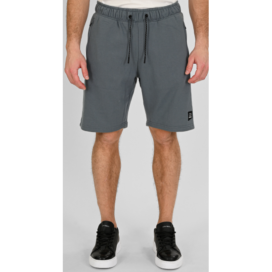 Rebase Shorts with Zippers at Pockets Ανδρική Βερμούδα 261RMS-6024 steel blue Rebase Shorts with Zippers at Pockets Ανδρική Βερμούδα 261RMS-6024 steel blue